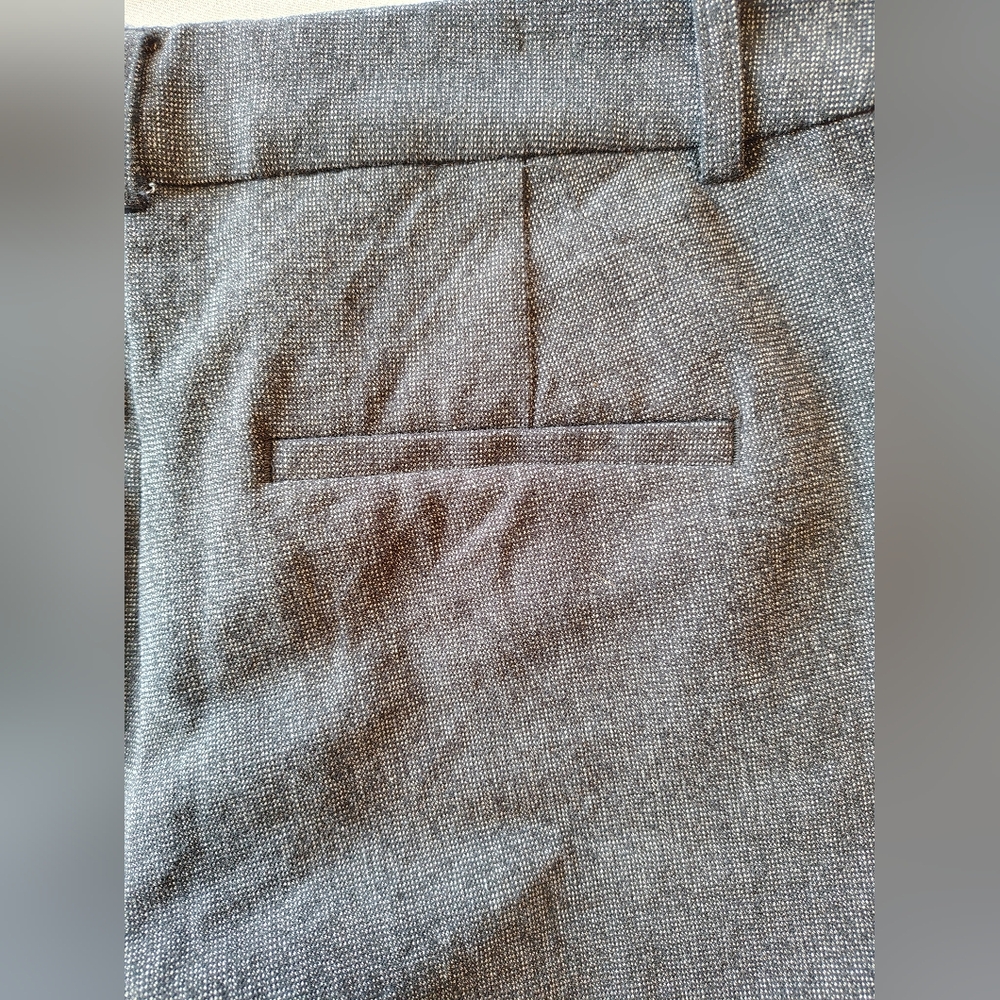 LOFT The Sutton Skinny Heathered Charcoal Gray Women's Dress Slacks Size 8 NWOT - Picture 7 of 12
